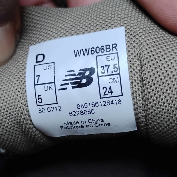 New Balance 606 Brown Trail Hiking Walking Athletic Shoes Women’s 7 size - Picture 12 of 16